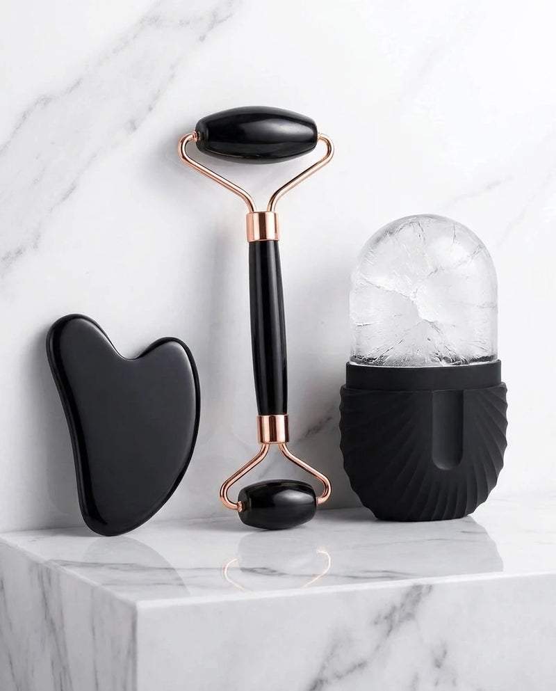 Rodillo de Hielo Facial y Gua Sha
